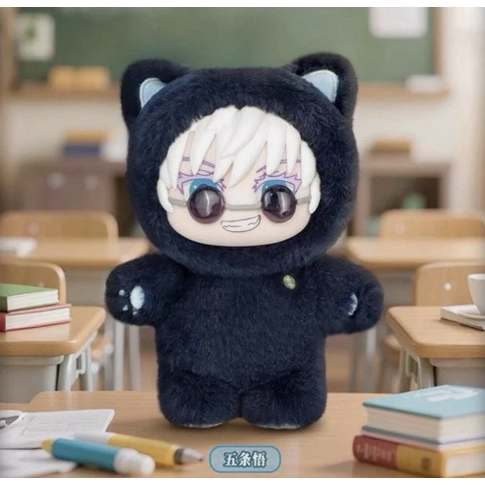 ⚠️ BULK CASES (6 Toys) EAKI Jujutsu Kaisen Cat Ear Plushie Series Keychains Sealed Case MOQ 3 CASE EAKI